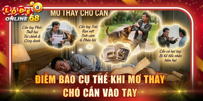 Điềm báo cụ thể khi mơ thấy chó cắn vào tay