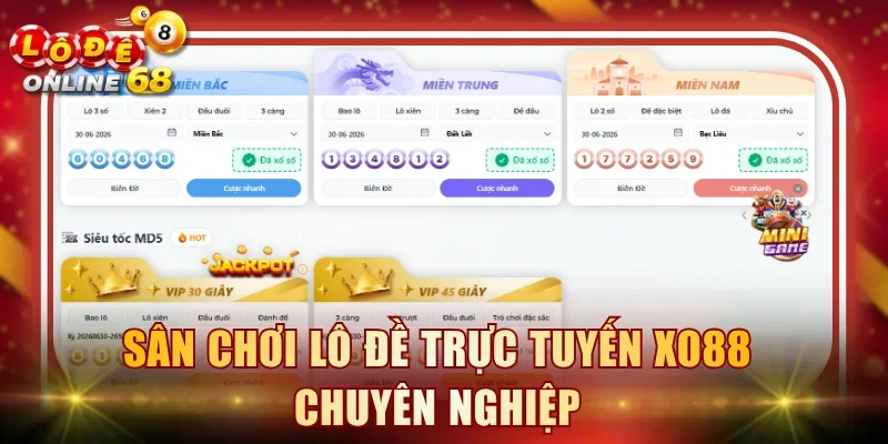 Sân chơi lô đề trực tuyến Xo88 chuyên nghiệp